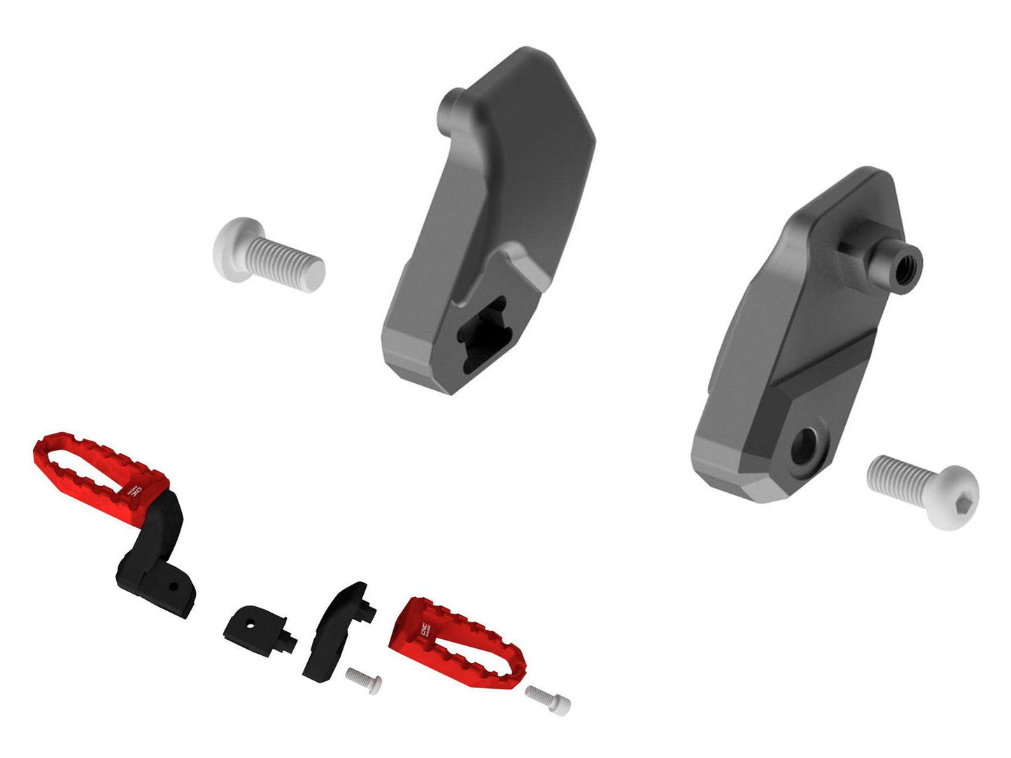 PEA51 - CNC RACING Ducati Pilot Footpegs Riser (30 mm) – Accessories in the Motoraider Motorcycle Aftermarket Accessories and Parts Online Shop