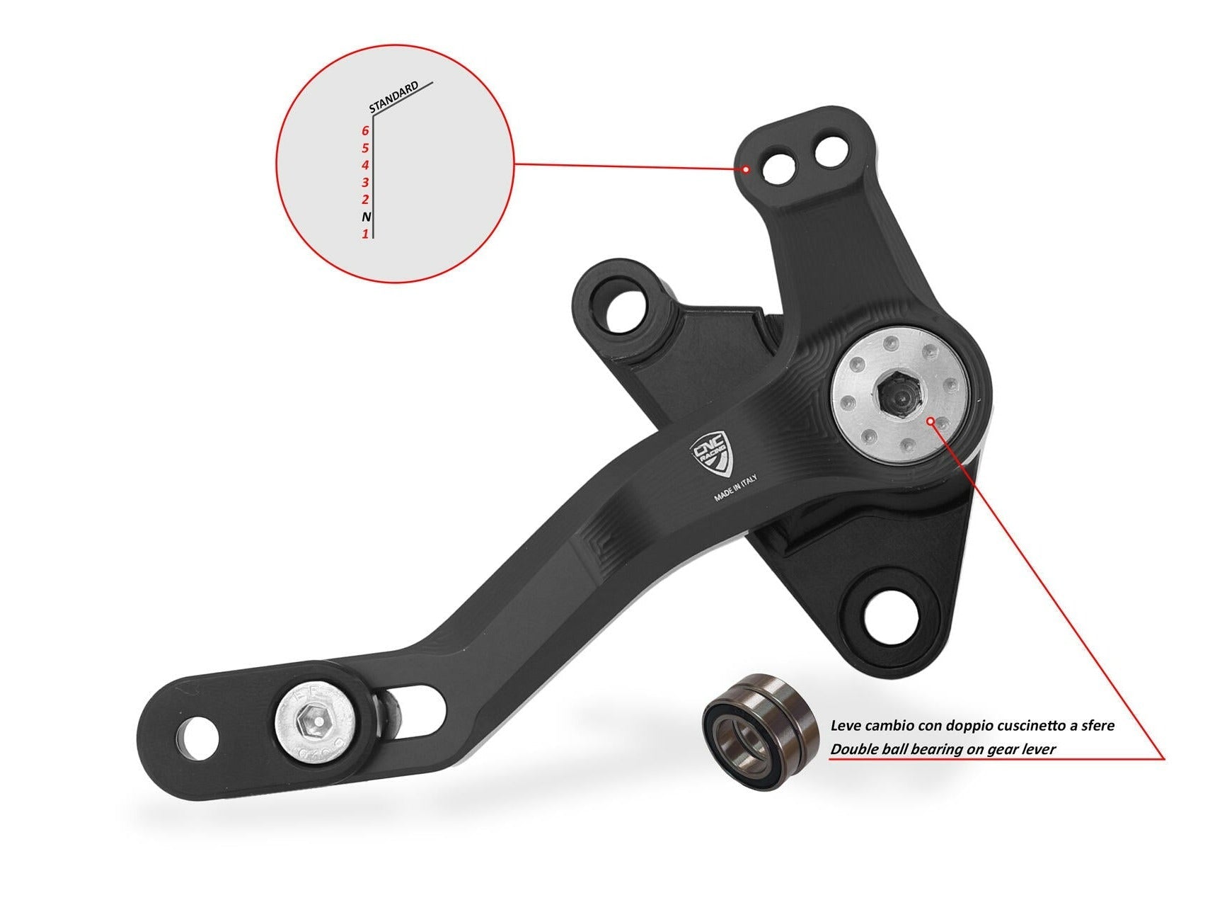PEC06 - CNC RACING Ducati Multistrada V4 / V4S / Pikes Peak (2021+) Gear Lever "Slide" – Accessories in the Motoraider Motorcycle Aftermarket Accessories and Parts Online Shop