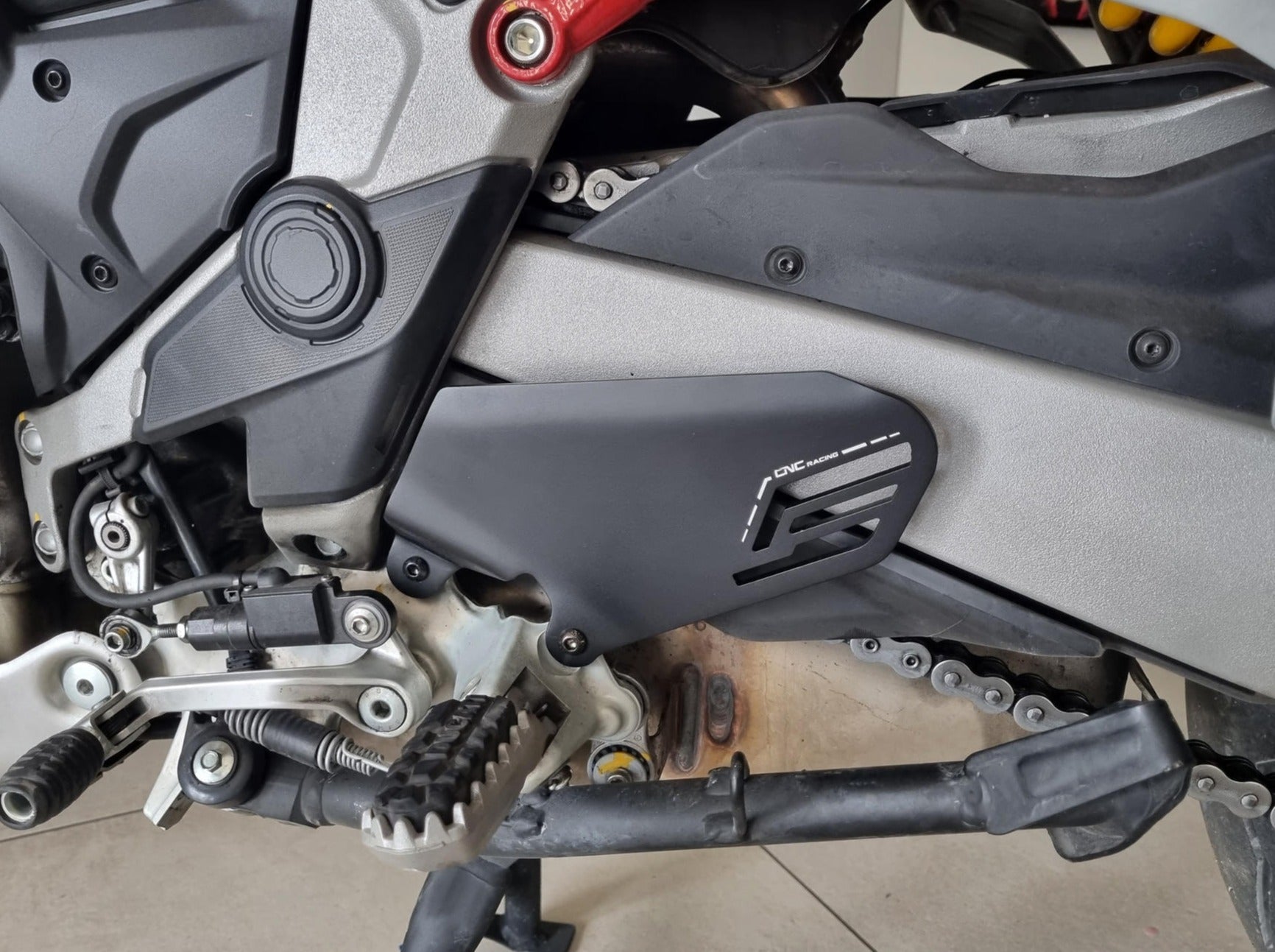 PES05 - CNC RACING Ducati Multistrada V4 (2021+) Heel Guards Kit – Accessories in the Motoraider Motorcycle Aftermarket Accessories and Parts Online Shop