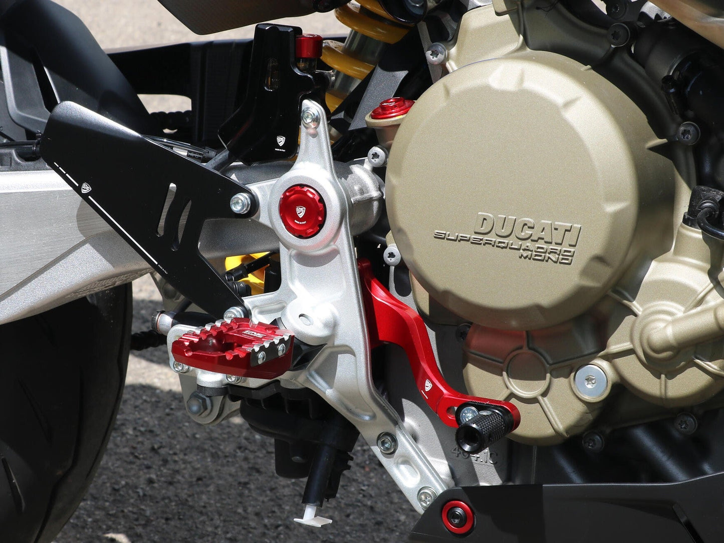 PES06 - CNC RACING Ducati Hypermotard 698 Mono (2024+) Heel Guards Kit – Accessories in the Motoraider Motorcycle Aftermarket Accessories and Parts Online Shop