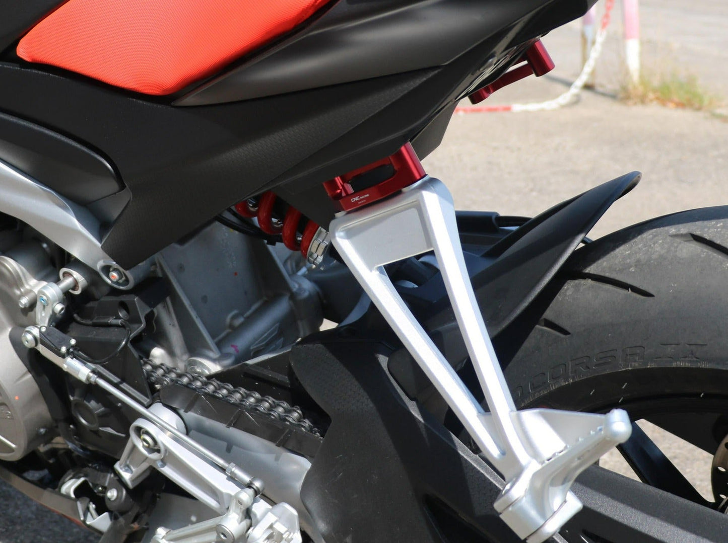PET53 - CNC RACING Aprilia RS 660 (21/22) Rear Footrest Blanking Plates – Accessories in the Motoraider Motorcycle Aftermarket Accessories and Parts Online Shop