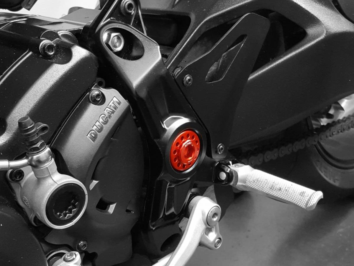 PEV02 - CNC RACING Ducati Monster / SuperSport OEM Rearset Central Bolts – Accessories in the Motoraider Motorcycle Aftermarket Accessories and Parts Online Shop