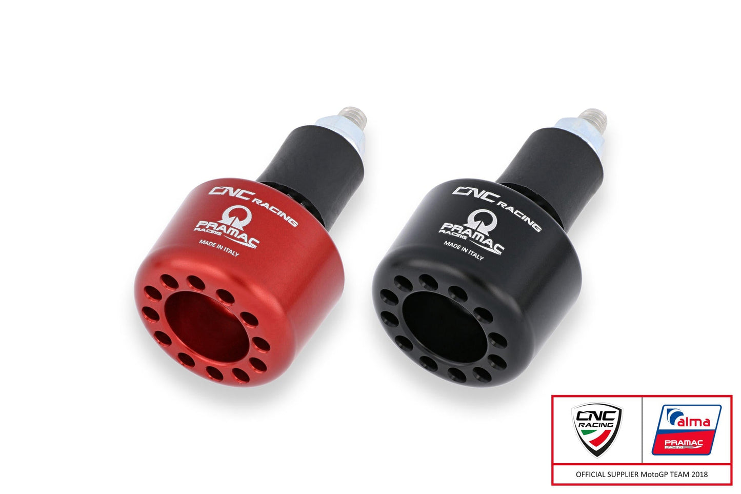 PL001PR - CNC RACING Universal Handlebar Cap (left side; Pramac Racing edition) – Accessories in the Motoraider Motorcycle Aftermarket Accessories and Parts Online Shop