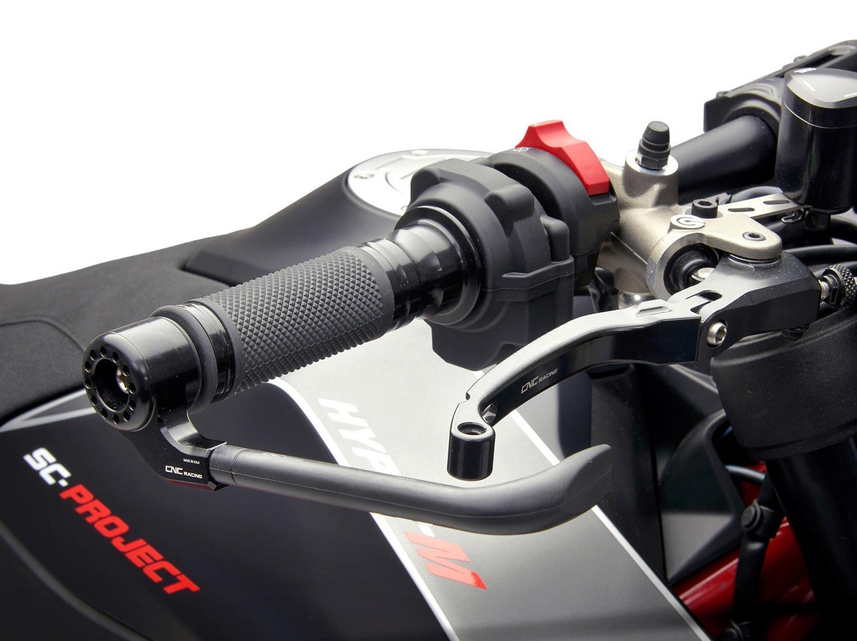 PL100 - CNC RACING Racing Brake Lever Guard (including Ø 13-20 mm adapter) – Accessories in the Motoraider Motorcycle Aftermarket Accessories and Parts Online Shop