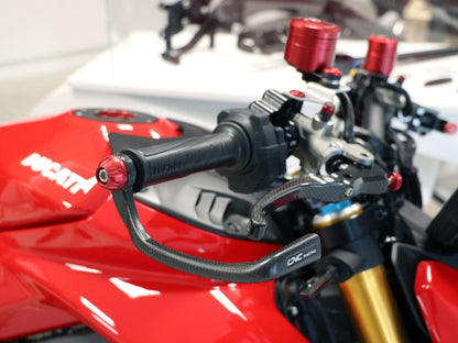 PL150 - CNC RACING Ducati Monster 950 / Streetfighter V2 (2021+) Carbon Racing Brake Lever Guard (including adapter) – Accessories in the Motoraider Motorcycle Aftermarket Accessories and Parts Online Shop