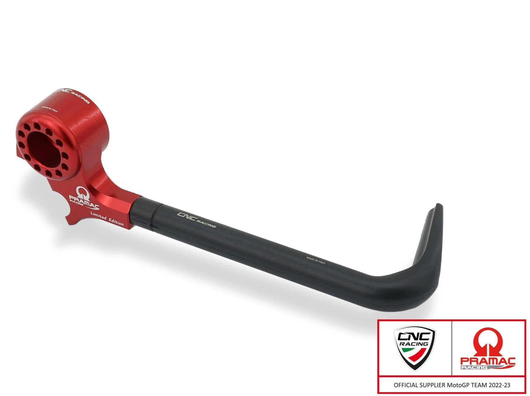 PLM01PR - CNC RACING Aprilia RSV / Tuono Racing Brake Lever Guard (Pramac edition; including adapter) – Accessories in the Motoraider Motorcycle Aftermarket Accessories and Parts Online Shop