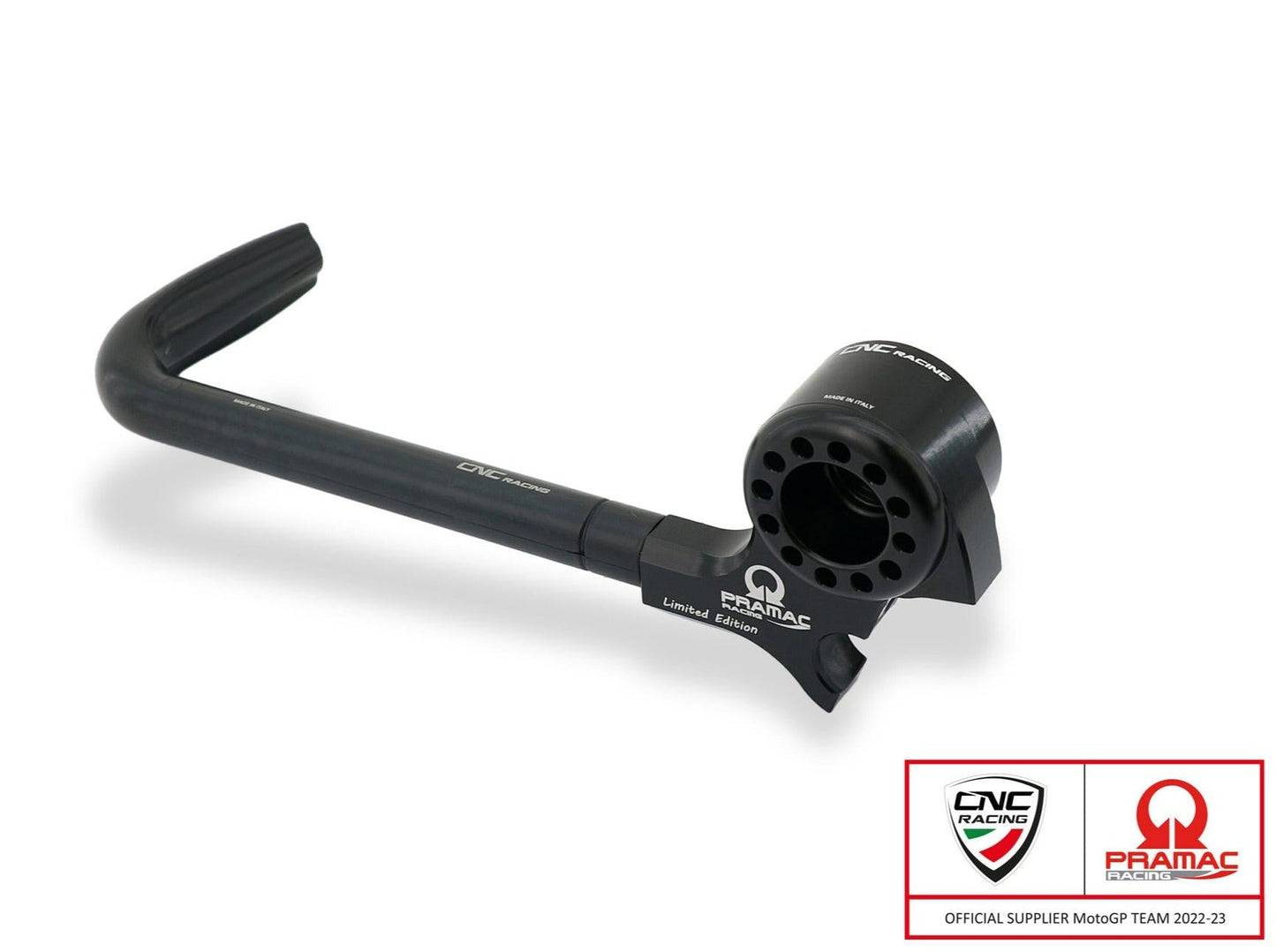 PLM02PR - CNC RACING Aprilia RSV4 (2009+) Racing Clutch Lever Guard (Pramac edition; including adapter) – Accessories in the Motoraider Motorcycle Aftermarket Accessories and Parts Online Shop