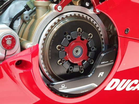 PR314PR - CNC RACING Ducati Panigale V4R Clutch Cover Protector (Pramac Racing Limited Edition) – Accessories in the Motoraider Motorcycle Aftermarket Accessories and Parts Online Shop