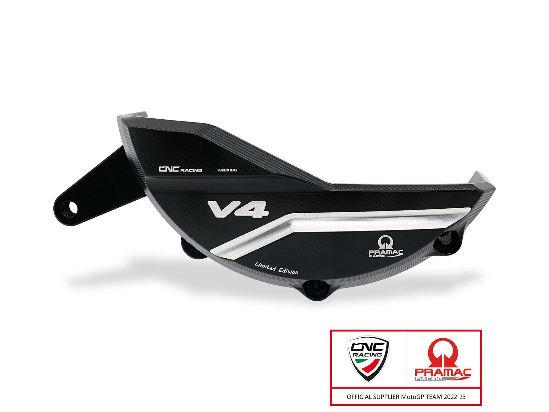PR319PR - CNC RACING Ducati Multistrada V4 (2021+) Generator Cover Protector (Pramac edition) – Accessories in the Motoraider Motorcycle Aftermarket Accessories and Parts Online Shop