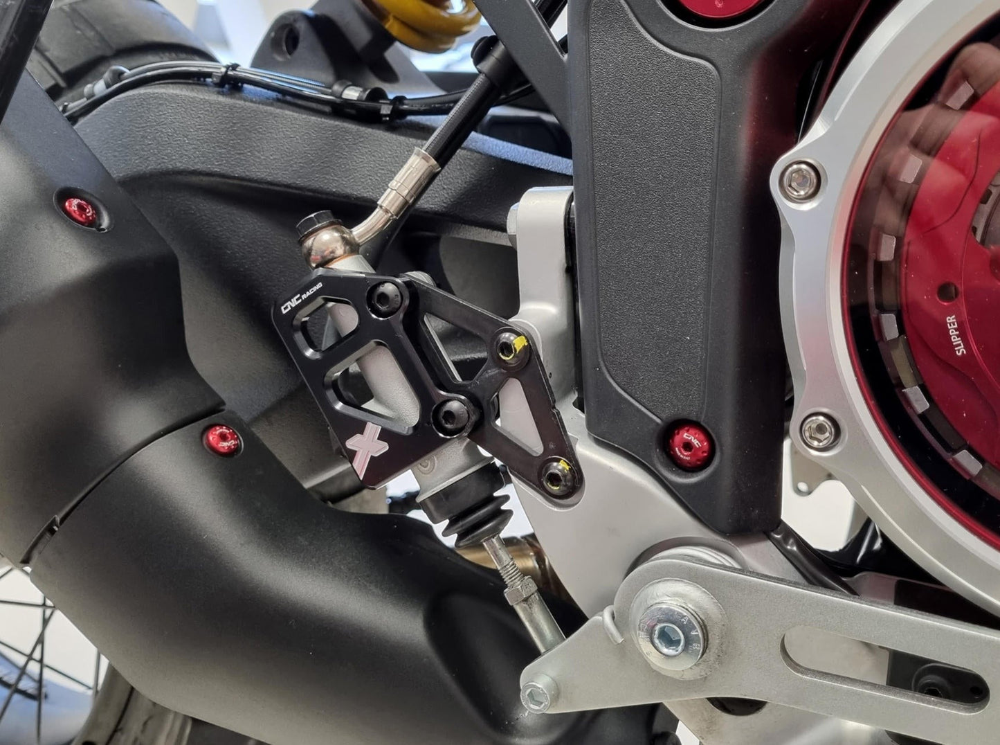 PR324 - CNC RACING Ducati DesertX (2022+) Rear Brake Master Cylinder Protector – Accessories in the Motoraider Motorcycle Aftermarket Accessories and Parts Online Shop