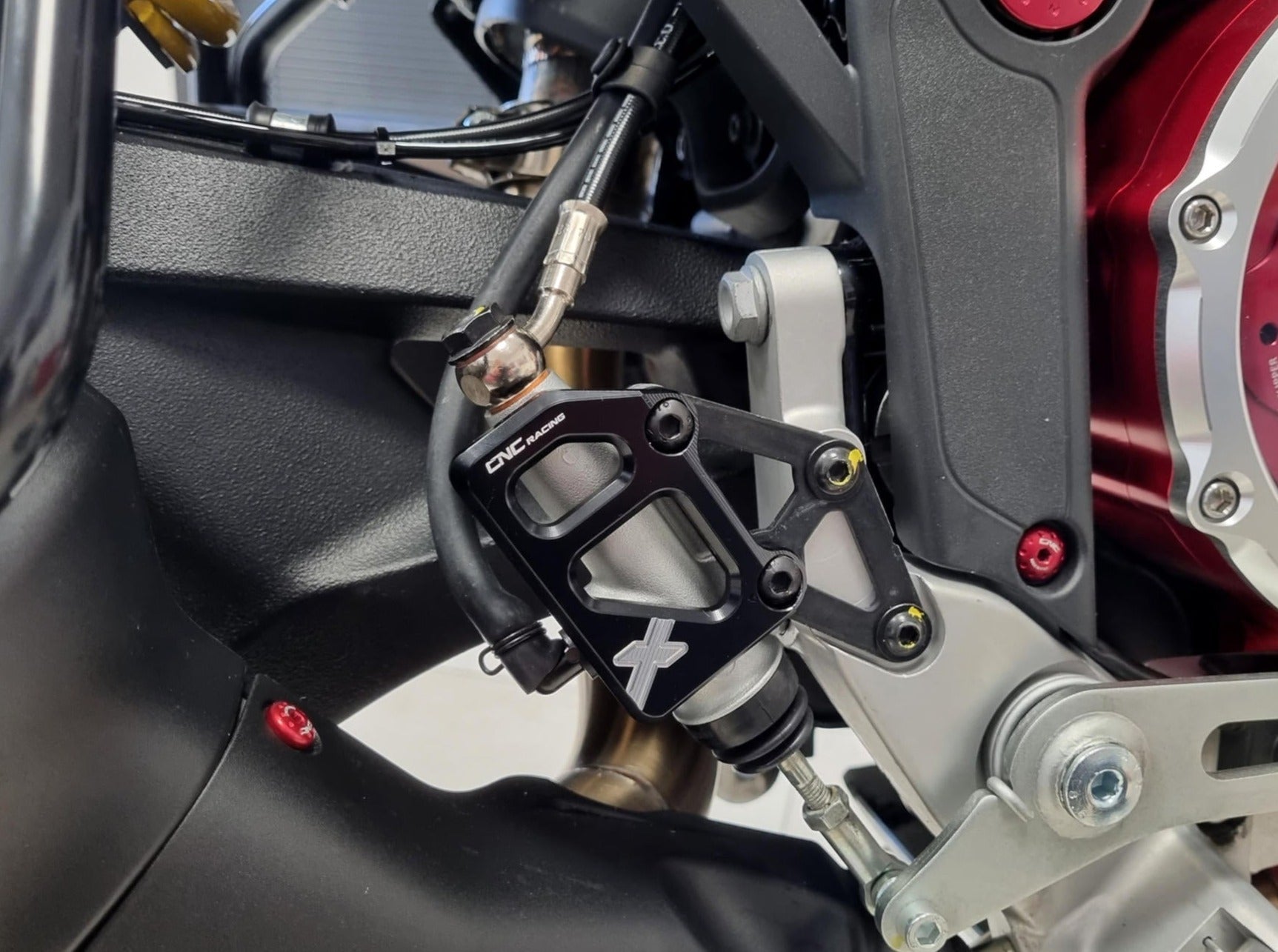PR324 - CNC RACING Ducati DesertX (2022+) Rear Brake Master Cylinder Protector – Accessories in the Motoraider Motorcycle Aftermarket Accessories and Parts Online Shop