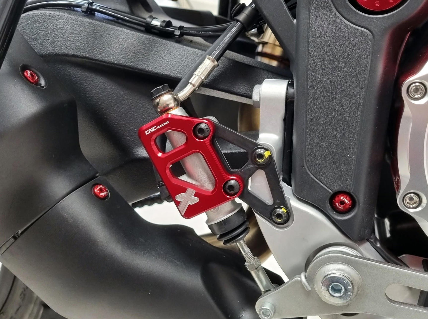 PR324 - CNC RACING Ducati DesertX (2022+) Rear Brake Master Cylinder Protector – Accessories in the Motoraider Motorcycle Aftermarket Accessories and Parts Online Shop