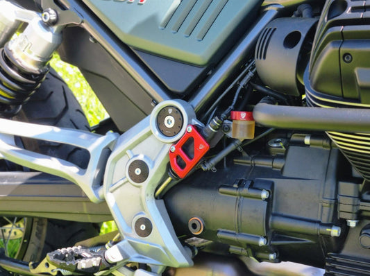 PR326 - CNC RACING Moto Guzzi V85 TT (2019+) Rear Brake Master Cylinder Protector – Accessories in the Motoraider Motorcycle Aftermarket Accessories and Parts Online Shop
