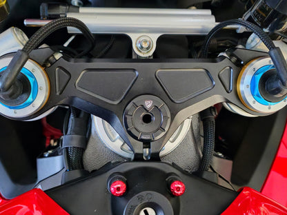 PSA51 - CNC RACING Ducati Streetfighter V2 / V4 / Panigale V4 Top Steering Plate Nut Cap – Accessories in the Motoraider Motorcycle Aftermarket Accessories and Parts Online Shop