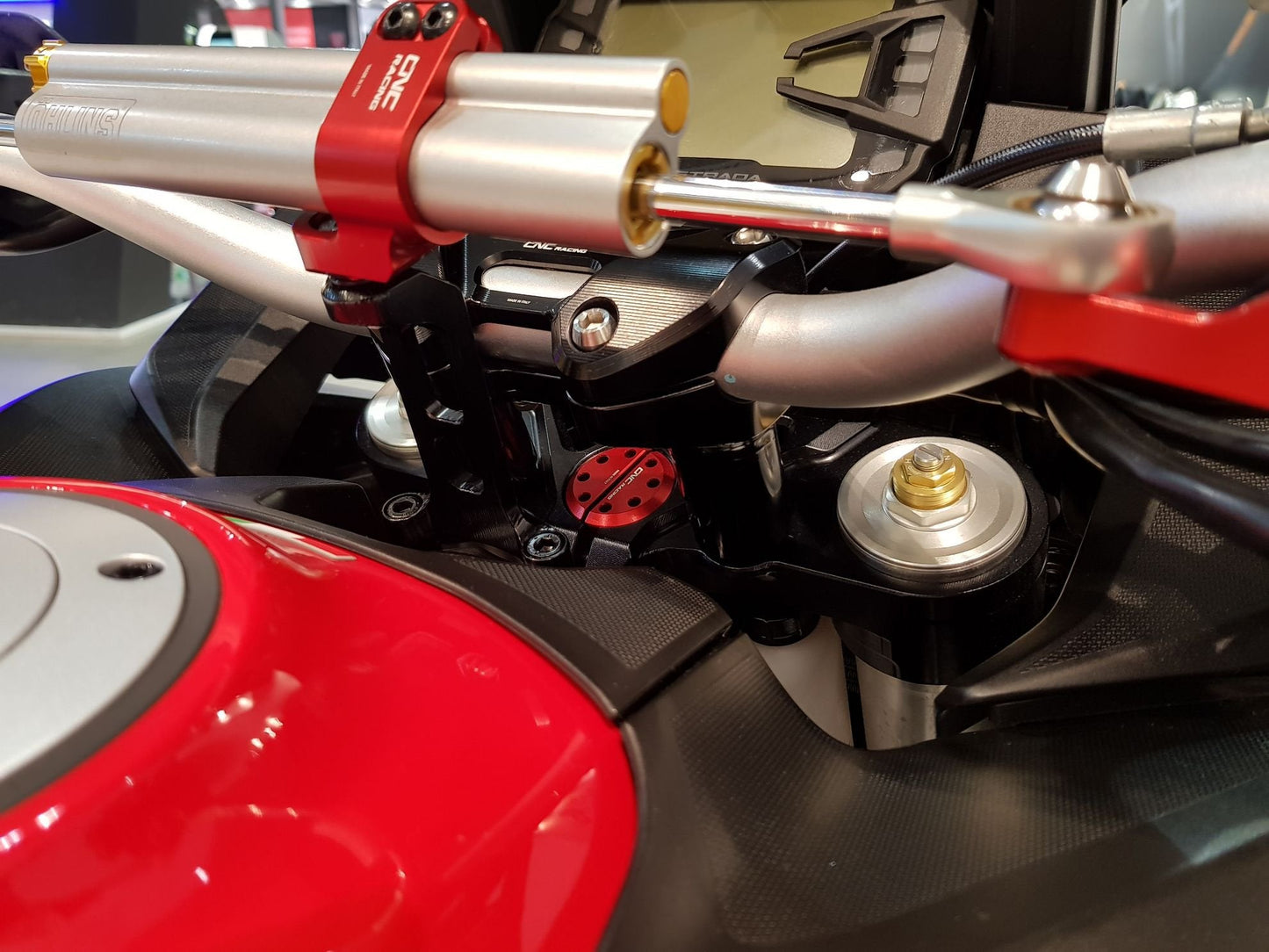 PST12 - CNC RACING Ducati Multistrada V2/950/1200/Enduro Triple Clamps Top Plate – Accessories in the Motoraider Motorcycle Aftermarket Accessories and Parts Online Shop