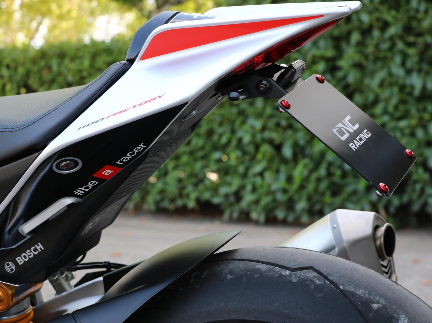 PT103 - CNC RACING Aprilia RSV4 / Tuono V4 (09/20) Adjustable LED License Plate Holder – Accessories in the Motoraider Motorcycle Aftermarket Accessories and Parts Online Shop