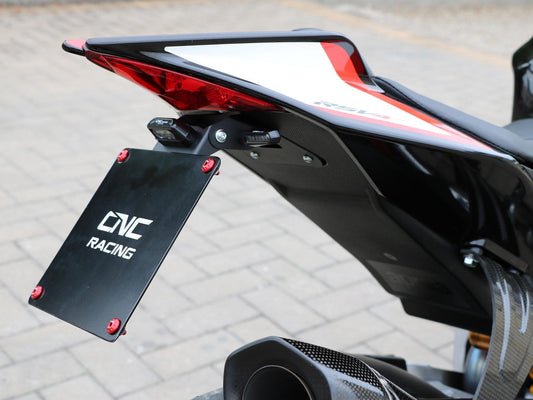 PT103 - CNC RACING Aprilia RSV4 / Tuono V4 (09/20) Adjustable LED License Plate Holder – Accessories in the Motoraider Motorcycle Aftermarket Accessories and Parts Online Shop