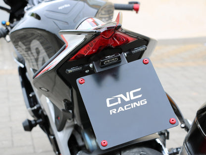 PT103 - CNC RACING Aprilia RSV4 / Tuono V4 (09/20) Adjustable LED License Plate Holder – Accessories in the Motoraider Motorcycle Aftermarket Accessories and Parts Online Shop