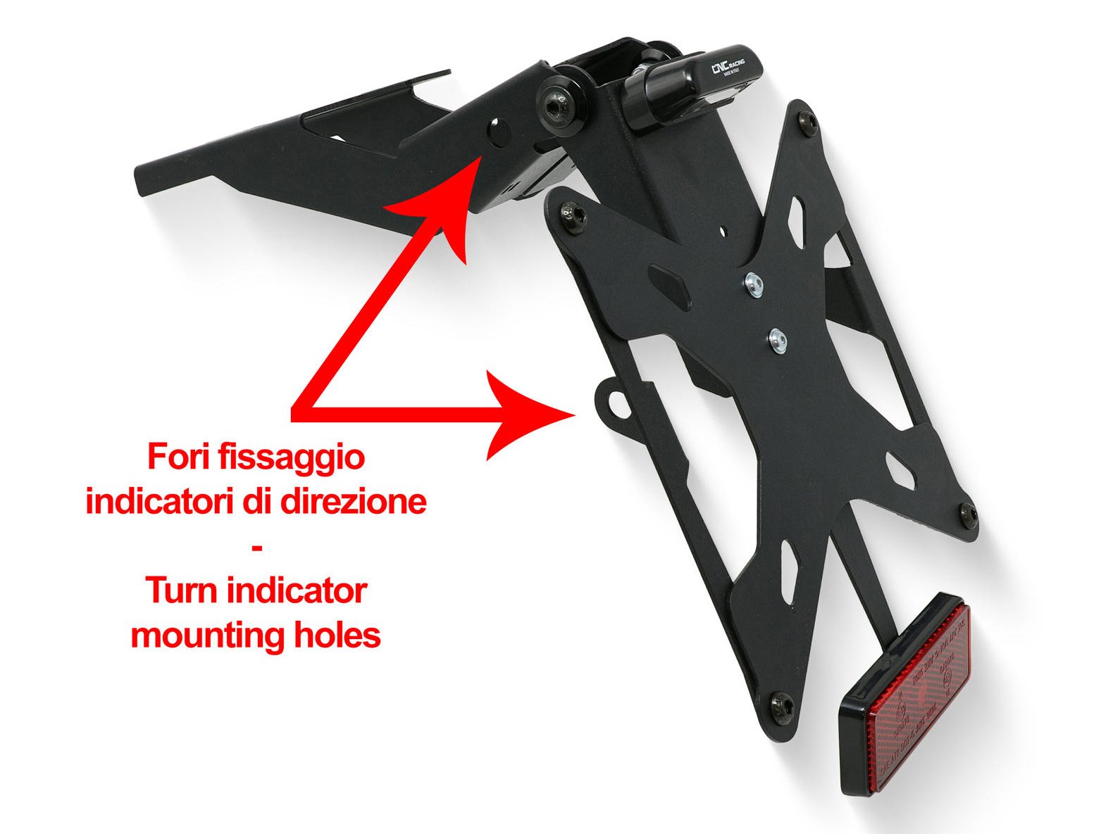 PT151 - CNC RACING Ducati Hypermotard 950 Adjustable LED License Plate – Accessories in the Motoraider Motorcycle Aftermarket Accessories and Parts Online Shop
