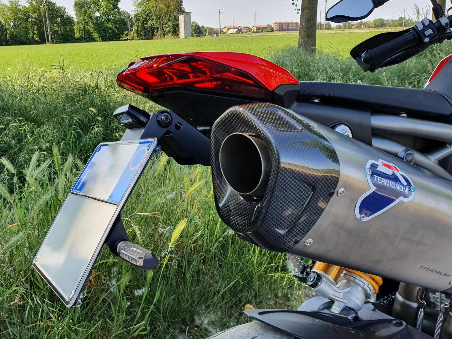 PT151 - CNC RACING Ducati Hypermotard 950 Adjustable LED License Plate – Accessories in the Motoraider Motorcycle Aftermarket Accessories and Parts Online Shop