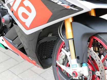 RA001 - CNC RACING Aprilia RSV4 / Tuono Radiator Guard – Accessories in the Motoraider Motorcycle Aftermarket Accessories and Parts Online Shop