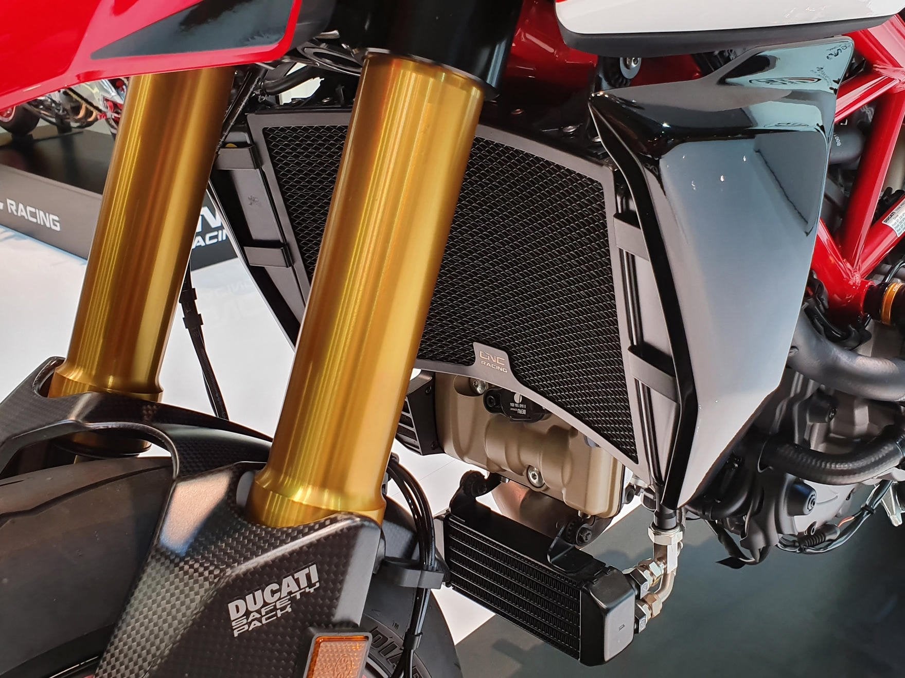 RA012 - CNC RACING Ducati Monster / SuperSport Radiator Guard – Accessories in the Motoraider Motorcycle Aftermarket Accessories and Parts Online Shop