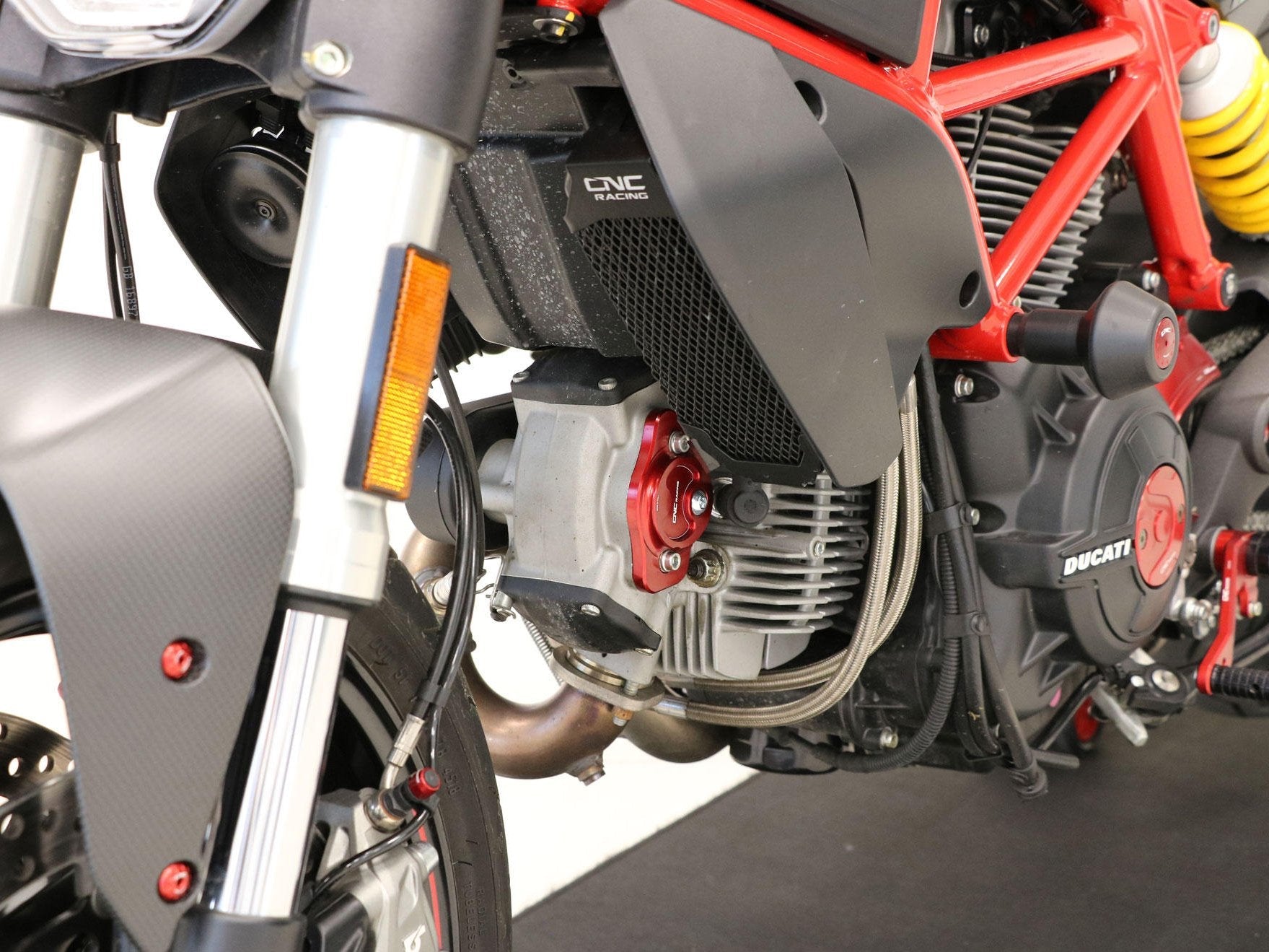 RA060 - CNC RACING Ducati Monster 797 Radiator Guard – Accessories in the Motoraider Motorcycle Aftermarket Accessories and Parts Online Shop