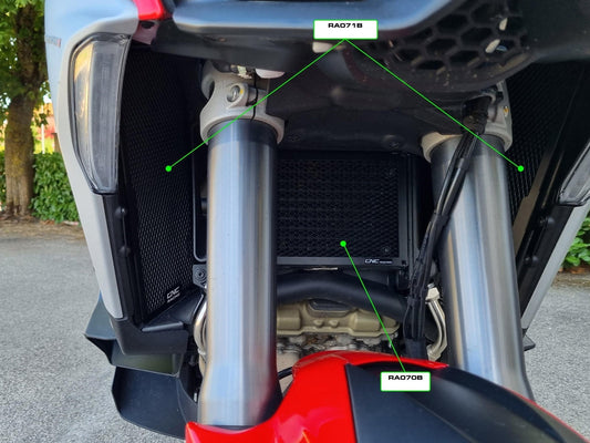 RA071 - CNC RACING Ducati Multistrada V4 (2021+) Oil Cooler Guards – Accessories in the Motoraider Motorcycle Aftermarket Accessories and Parts Online Shop