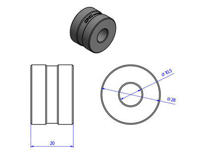 RM212 - CNC RACING Ducati Hypermotard 796/1100 Handlebar Spacer Adapters – Accessories in the Motoraider Motorcycle Aftermarket Accessories and Parts Online Shop