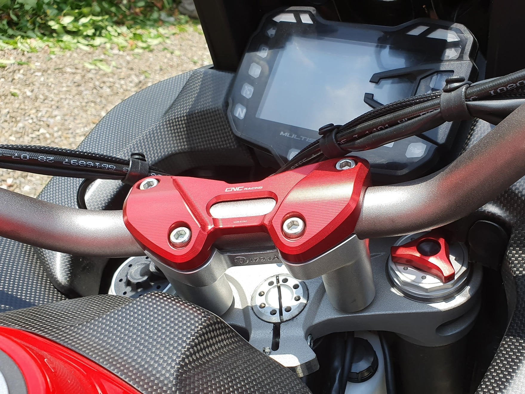 RM239 - CNC RACING Ducati Multistrada Handlebar Clamp – Accessories in the Motoraider Motorcycle Aftermarket Accessories and Parts Online Shop