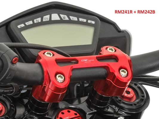 RM241 - CNC RACING Ducati Monster / Hypermotard Handlebar Riser (Ø 29 mm) – Accessories in the Motoraider Motorcycle Aftermarket Accessories and Parts Online Shop