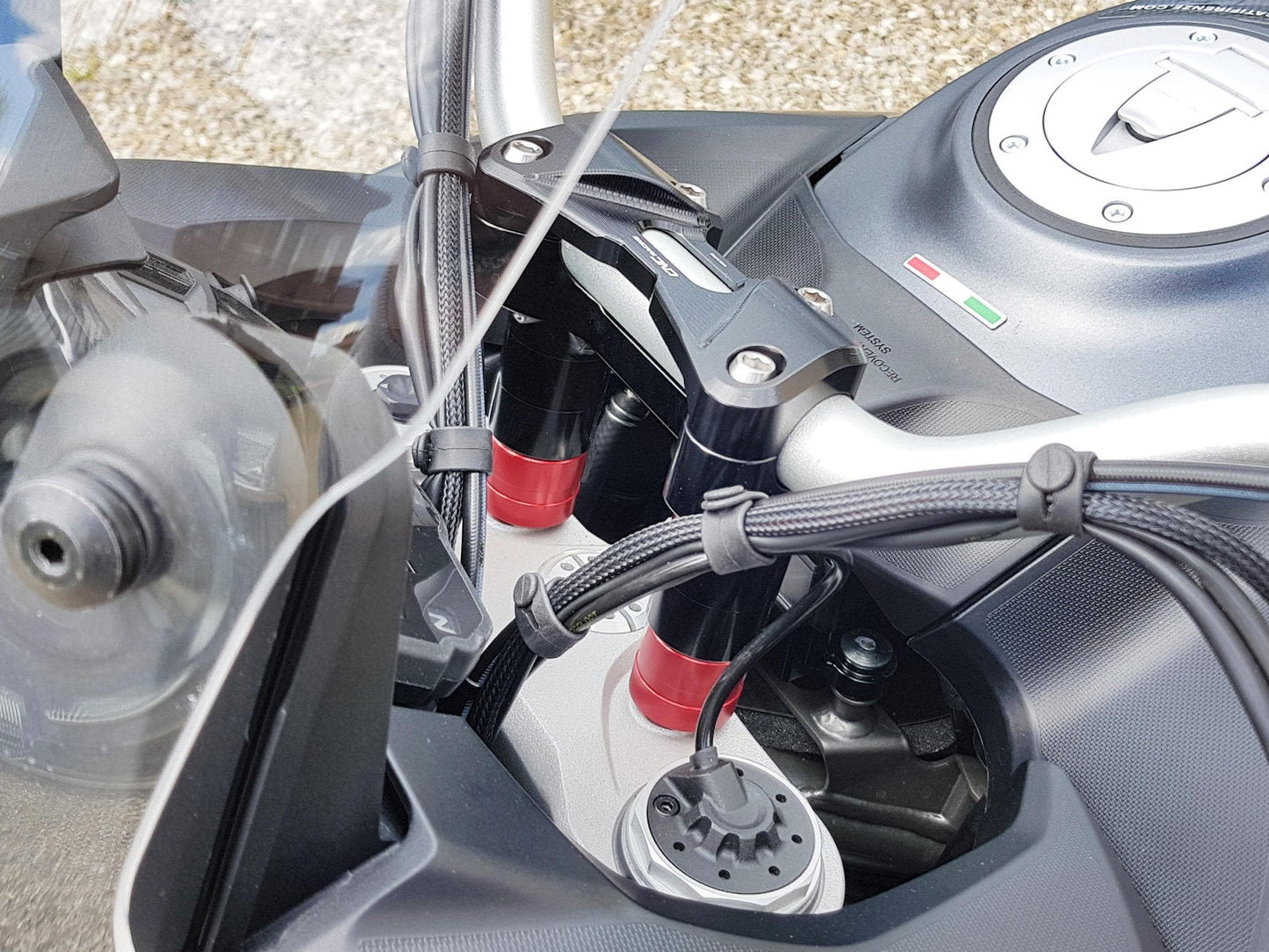 RM253 - CNC RACING Ducati Multistrada (2015+) Handlebar Riser Spacers – Accessories in the Motoraider Motorcycle Aftermarket Accessories and Parts Online Shop