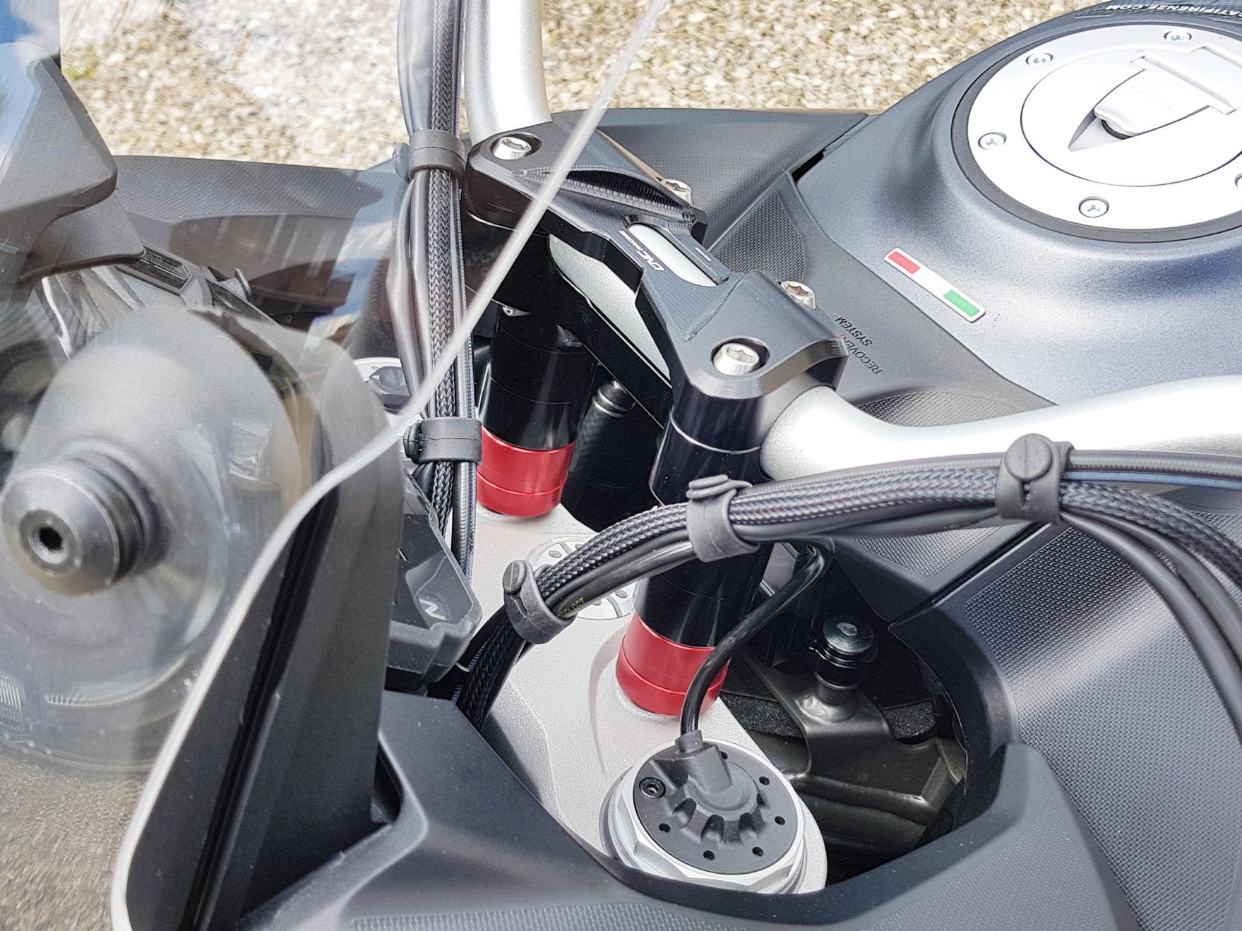 RM253 - CNC RACING Ducati Multistrada (2015+) Handlebar Riser Spacers – Accessories in the Motoraider Motorcycle Aftermarket Accessories and Parts Online Shop