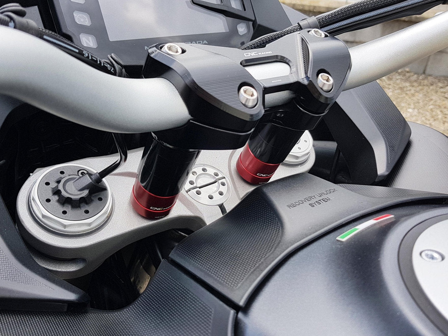 RM253 - CNC RACING Ducati Multistrada (2015+) Handlebar Riser Spacers – Accessories in the Motoraider Motorcycle Aftermarket Accessories and Parts Online Shop