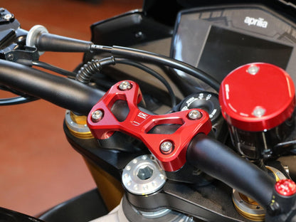 RM256 - CNC RACING Aprilia Tuono V4 / 660 Handlebar Top Clamp – Accessories in the Motoraider Motorcycle Aftermarket Accessories and Parts Online Shop