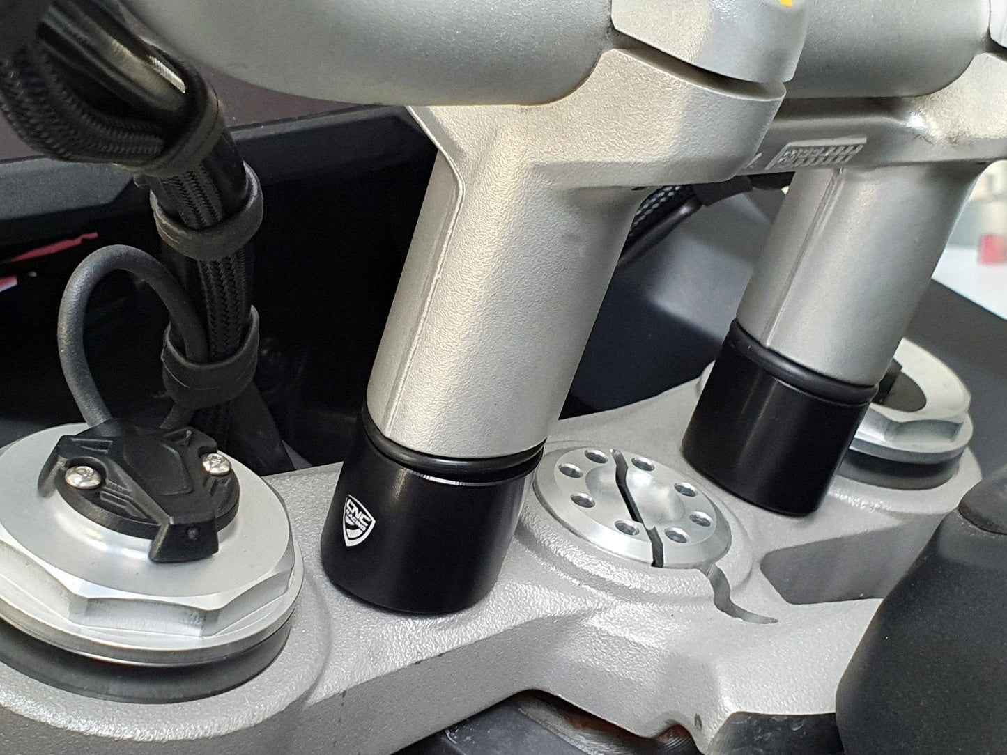 RM258 - CNC RACING Ducati Multistrada V4 (2021+) Handlebar Riser Spacers (H 30mm) – Accessories in the Motoraider Motorcycle Aftermarket Accessories and Parts Online Shop