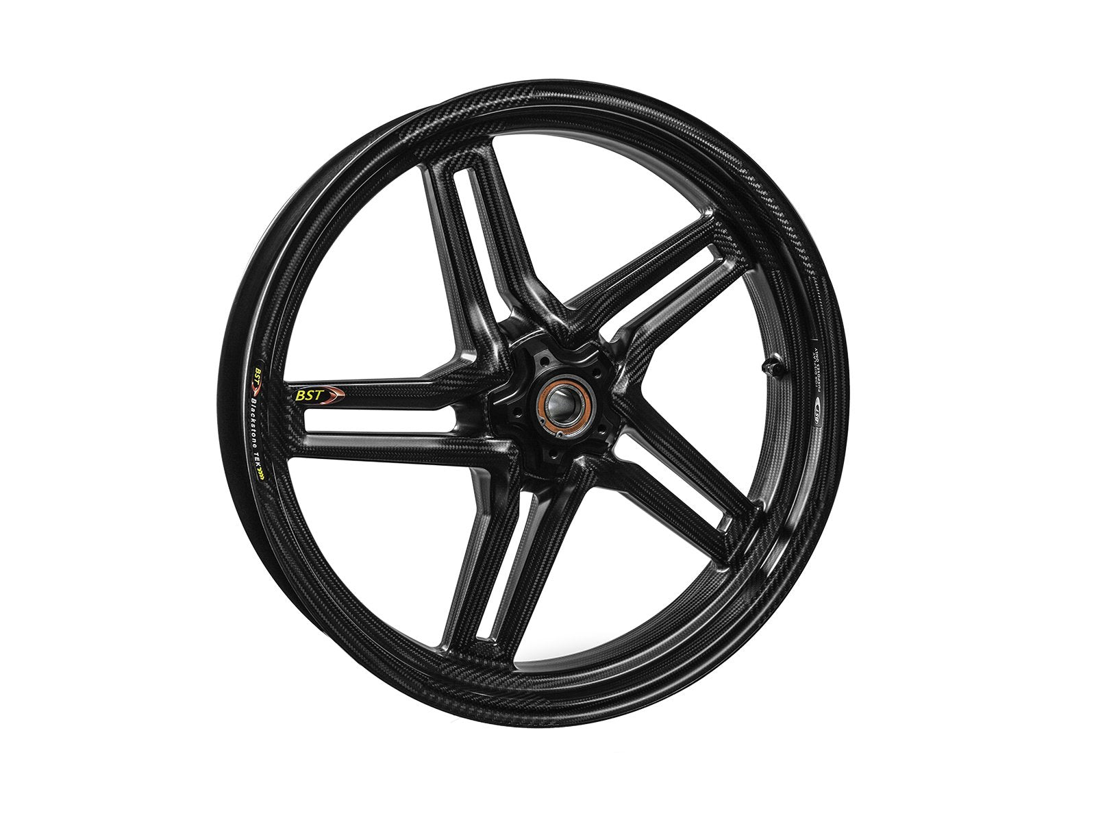 BST Ducati Monster 1100/1200R Carbon Wheel "Rapid TEK" (front, 5 slanted spokes, black hubs) – Accessories in the Motoraider Motorcycle Aftermarket Accessories and Parts Online Shop