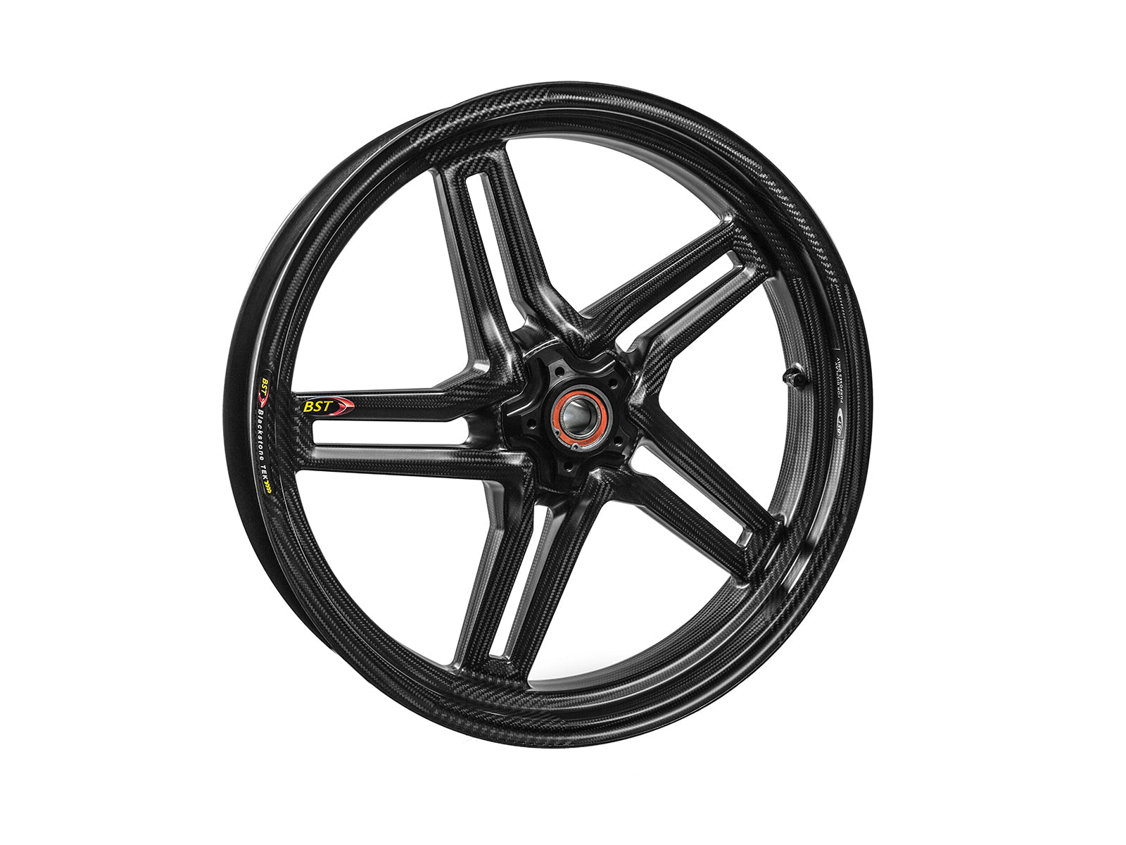 BST Ducati Monster 821 Carbon Wheel "Rapid TEK" (front, 5 slanted spokes, black hubs) – Accessories in the Motoraider Motorcycle Aftermarket Accessories and Parts Online Shop