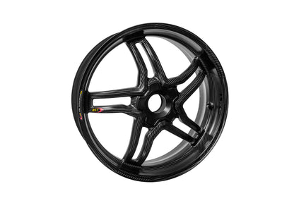 BST Ducati Monster 821 Carbon Wheel "Rapid TEK" (offset rear, 5 slanted spokes, black hubs) – Accessories in the Motoraider Motorcycle Aftermarket Accessories and Parts Online Shop