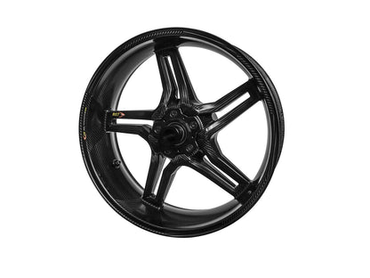BST Suzuki GSX-R600 (11/18) / GSX-R750 (11/18) Carbon Wheel "Rapid TEK" (conventional rear, 5 slanted spokes, black hubs) – Accessories in the Motoraider Motorcycle Aftermarket Accessories and Parts Online Shop