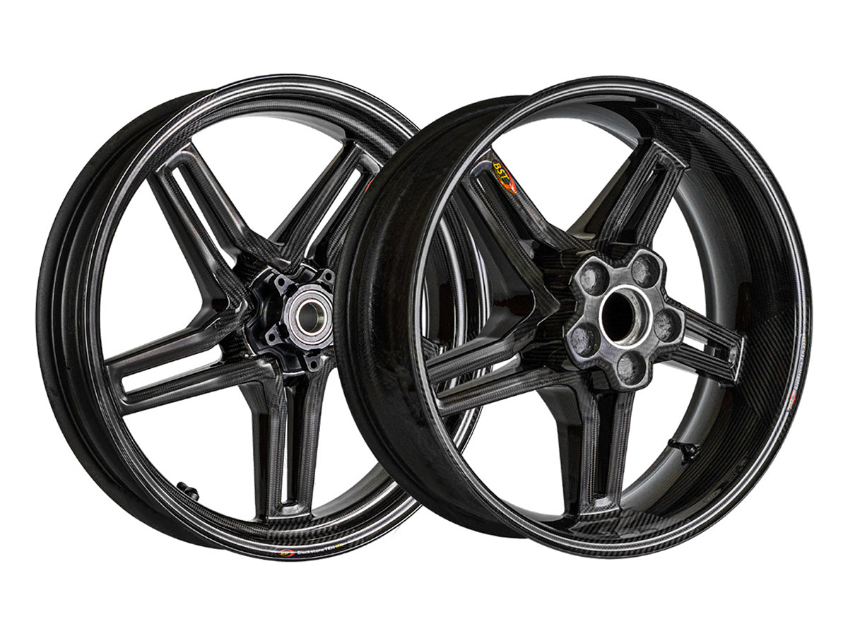 BST Aprilia RSV / Tuono (04/20) Carbon Wheels Set "RAPID TEK" (3.5" x 17" Front; 6" x 17" Rear) – Accessories in the Motoraider Motorcycle Aftermarket Accessories and Parts Online Shop