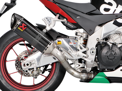 AKRAPOVIC S-A10SO8-RC Aprilia RSV4 (15/16) Slip-on Exhaust (carbon) – Accessories in the 2WheelsHero Motorcycle Aftermarket Accessories and Parts Online Shop
