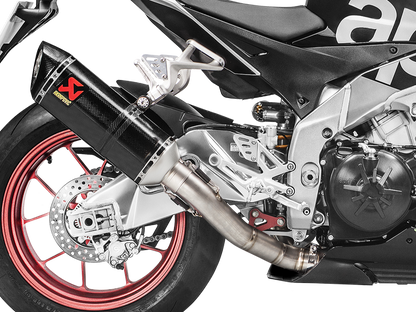 AKRAPOVIC S-A10SO9-RC Aprilia RSV4 / Tuono V4 (17/20) Slip-on Exhaust (carbon) – Accessories in the 2WheelsHero Motorcycle Aftermarket Accessories and Parts Online Shop