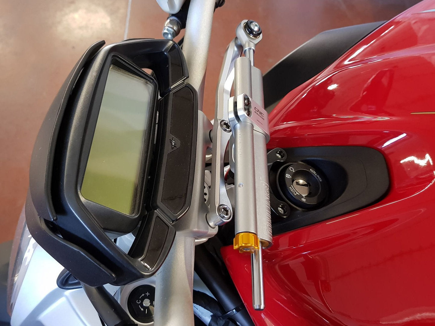 MV Agusta Brutale 800 (2016+) OHLINS Steering Damper + CNC RACING Mounting Kit – Accessories in the Motoraider Motorcycle Aftermarket Accessories and Parts Online Shop