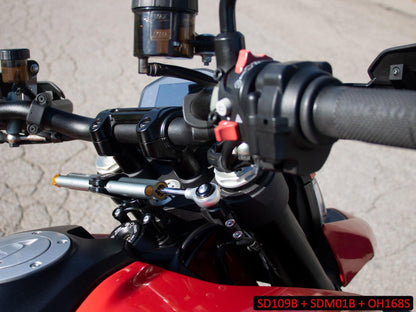 Ducati Hypermotard 950 (2019+) OHLINS Steering Damper + CNC RACING Mounting Kit – Accessories in the Motoraider Motorcycle Aftermarket Accessories and Parts Online Shop