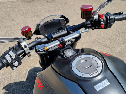 Ducati Monster 950 / 937 (2021+) OHLINS Steering Damper + CNC RACING Mounting Kit – Accessories in the Motoraider Motorcycle Aftermarket Accessories and Parts Online Shop