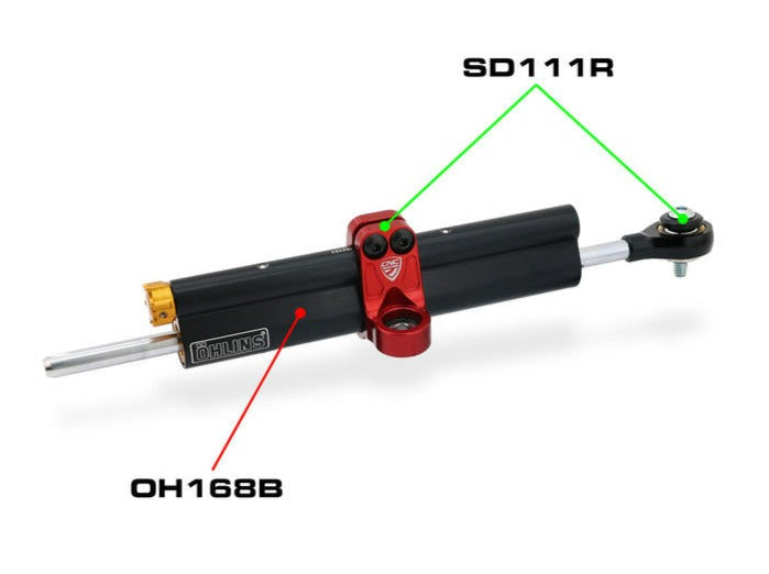 Ducati Panigale V4 (18/24) OHLINS Steering Damper + CNC RACING Mounting Kit – Accessories in the Motoraider Motorcycle Aftermarket Accessories and Parts Online Shop
