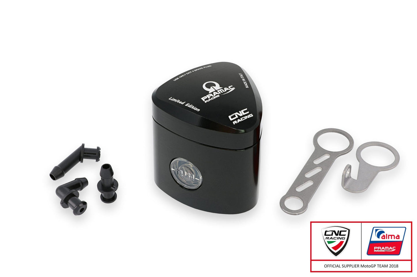 SE500PR - CNC RACING Universal 12 ml Rear Brake Fluid Tank "Rebel" (Pramac Racing edition) – Accessories in the Motoraider Motorcycle Aftermarket Accessories and Parts Online Shop