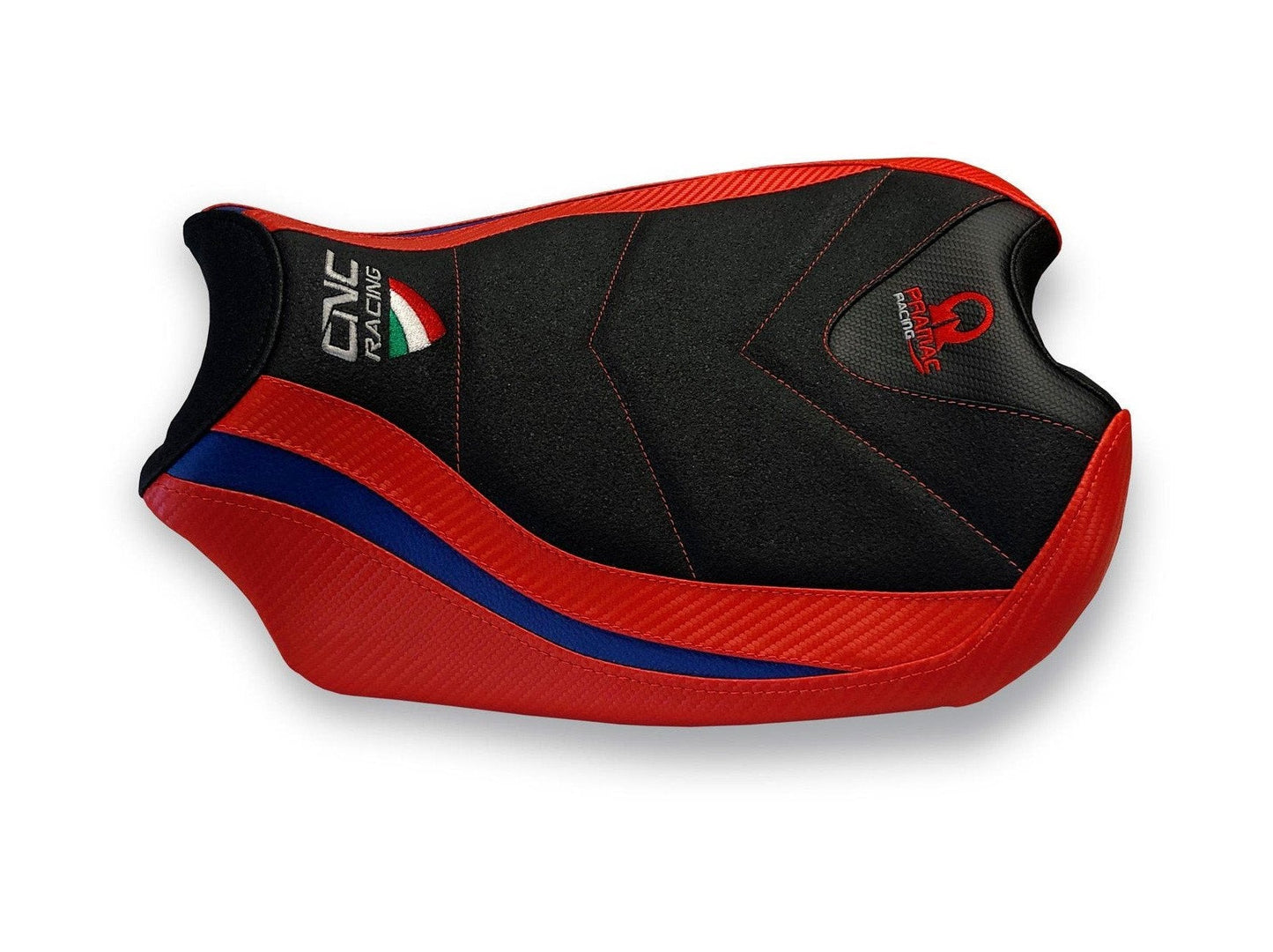 SLD01PR - CNC RACING Ducati Panigale V4 (18/24) Ultragrip Seat Cover (Pramac edition) – Accessories in the Motoraider Motorcycle Aftermarket Accessories and Parts Online Shop
