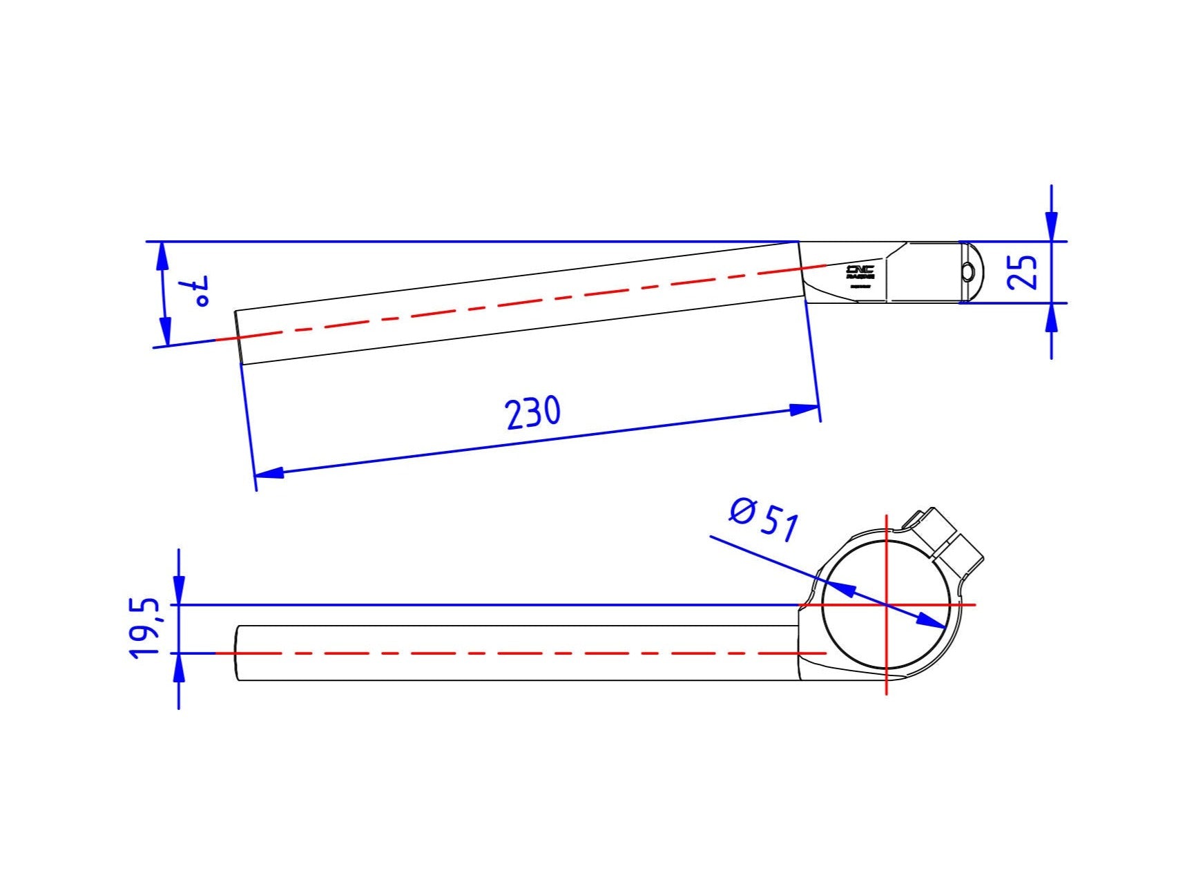 SM451 - CNC RACING Handlebar Clip-ons (Ø 51 mm) – Accessories in the Motoraider Motorcycle Aftermarket Accessories and Parts Online Shop